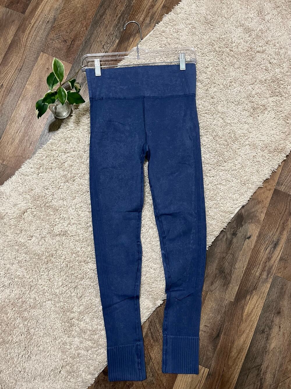 By Anthropologie Small Blue Stonewash Seamless High Waisted Monique Leggings